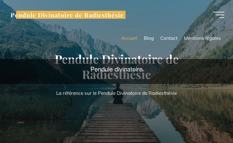 Pendule divinatoire