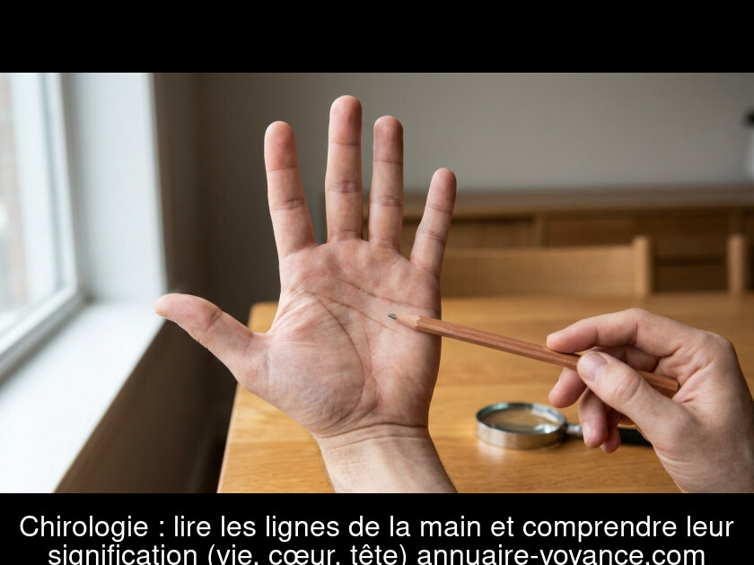 Chirologie : lire les lignes de la main et comprendre leur signification (vie, cœur, tête)
