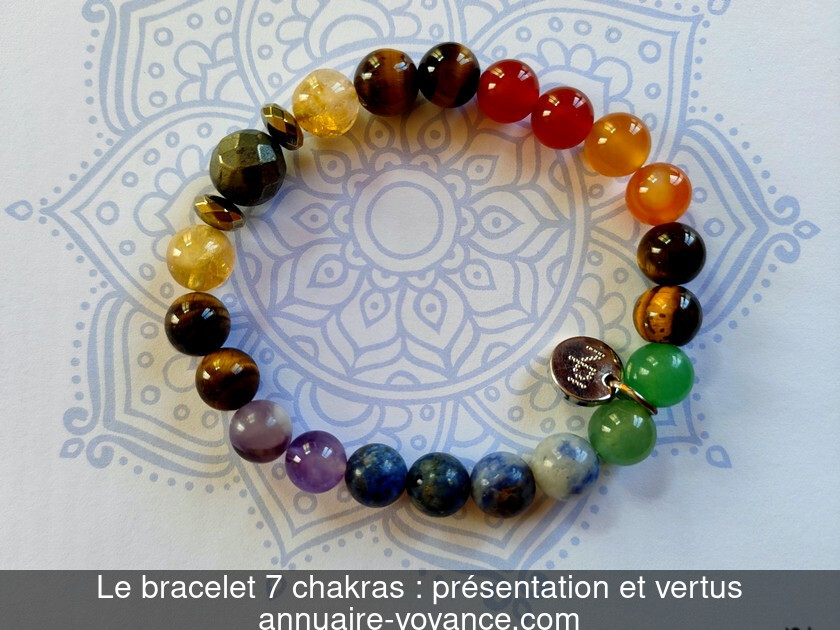 Le bracelet 7 chakras : présentation et vertus