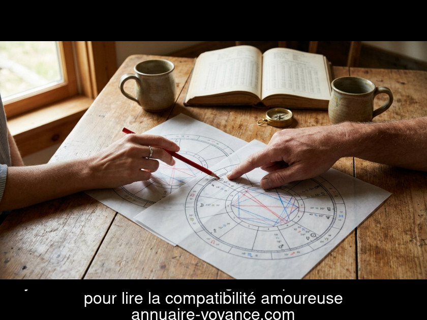 Synastrie : comment l'astrologie compare deux thèmes pour lire la compatibilité amoureuse