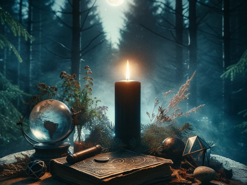 Bougie noire et rituel