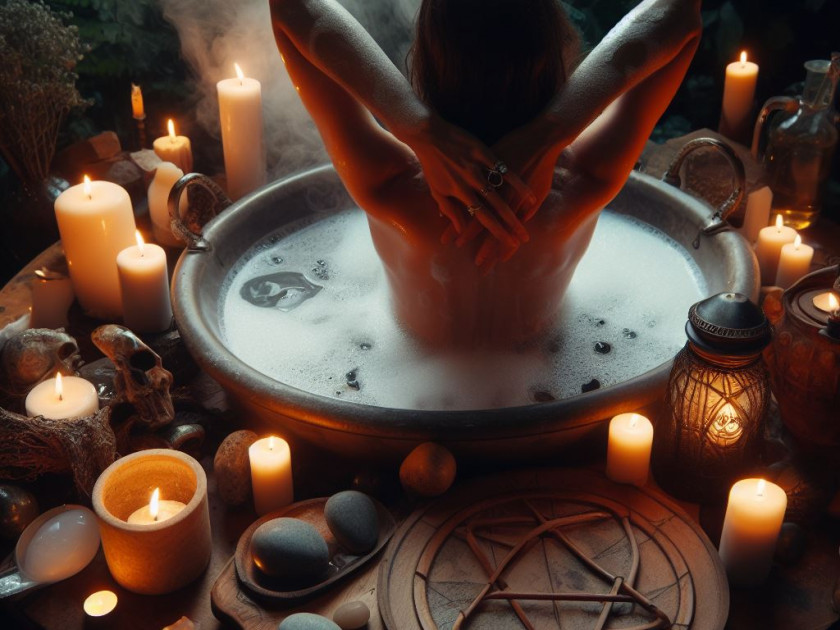 Préparez un bain rituel