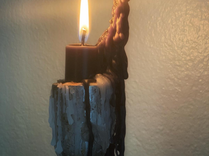 Cire et forme de la bougie noire