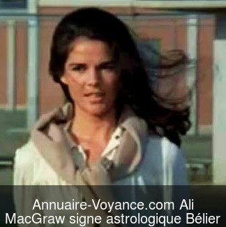 Ali MacGraw Bélier