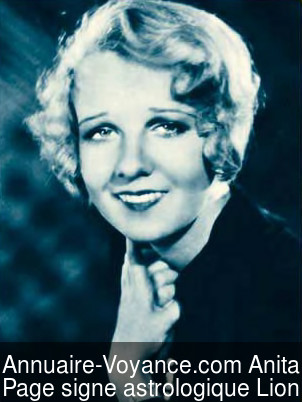 Anita Page Lion