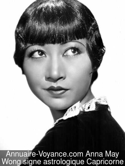 Anna May Wong Capricorne