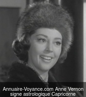 Anne Vernon Capricorne