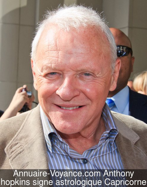 Anthony hopkins Capricorne