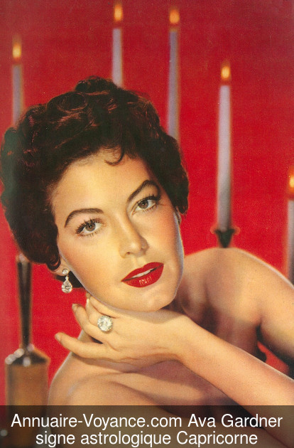 Ava Gardner Capricorne