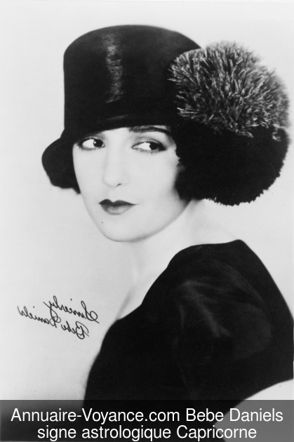 Bebe Daniels Capricorne