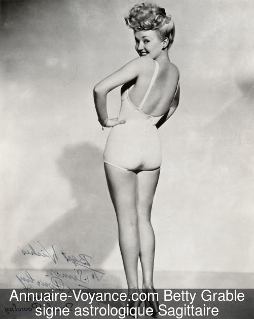 Betty Grable Sagittaire