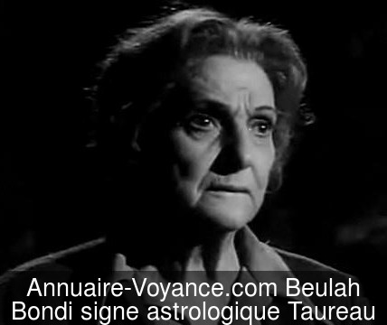 Beulah Bondi Taureau