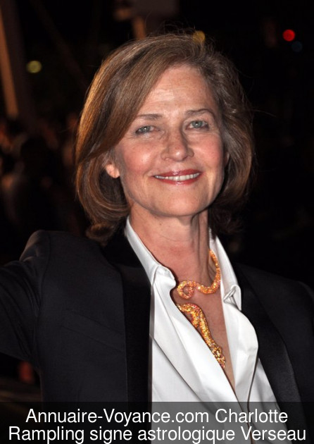 Charlotte Rampling Verseau