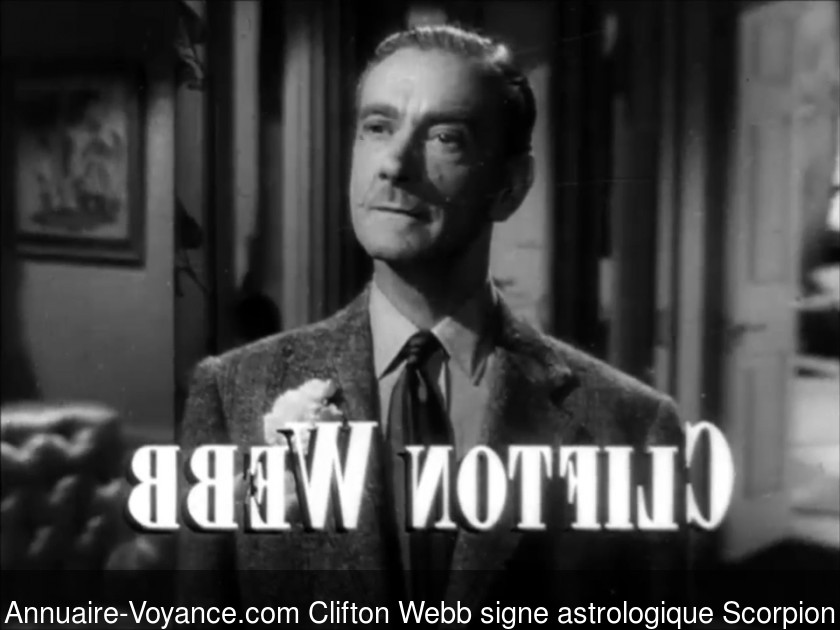 Clifton Webb Scorpion