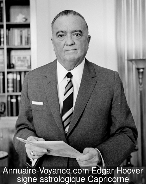 Edgar Hoover Capricorne
