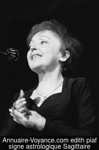 edith piaf Sagittaire