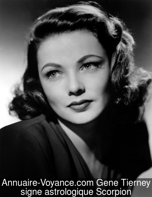 Gene Tierney Scorpion