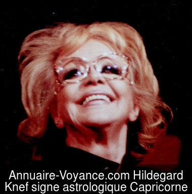 Hildegard Knef Capricorne