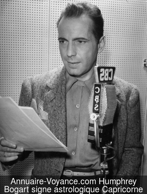 Humphrey Bogart Capricorne