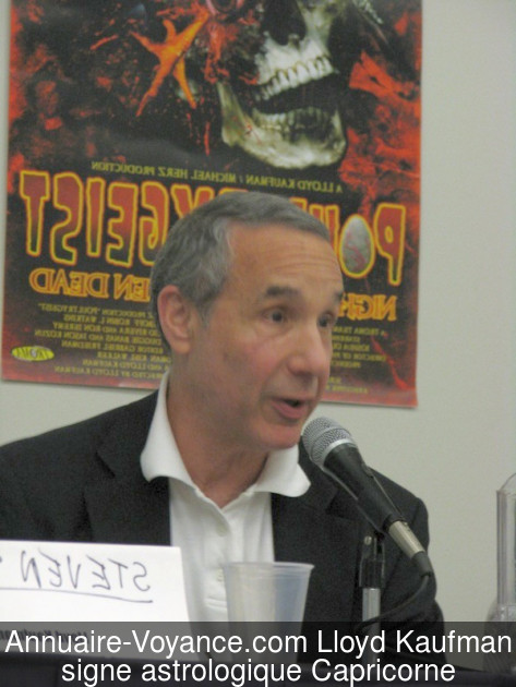 Lloyd Kaufman Capricorne