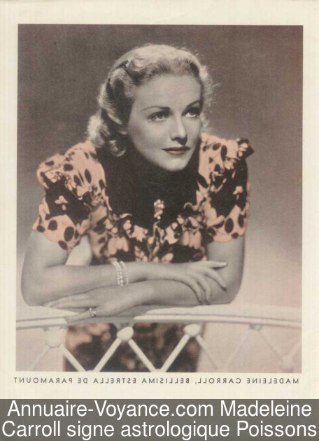 Madeleine Carroll Poissons