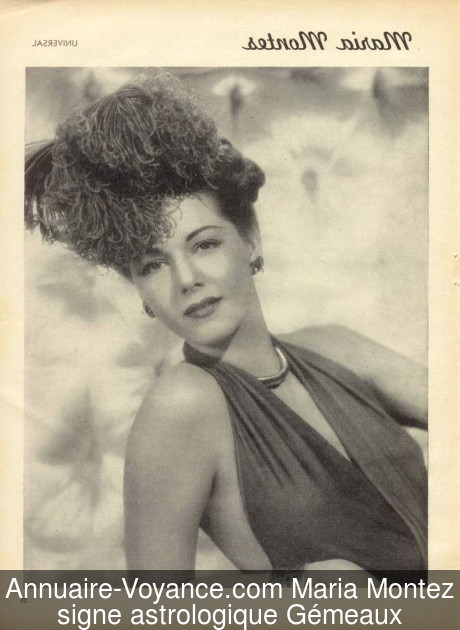 Maria Montez Gémeaux