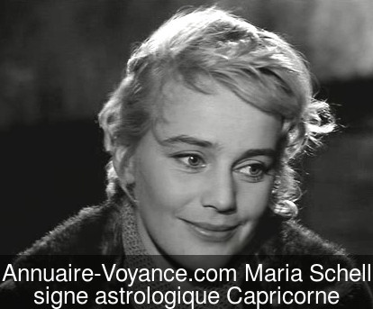 Maria Schell Capricorne