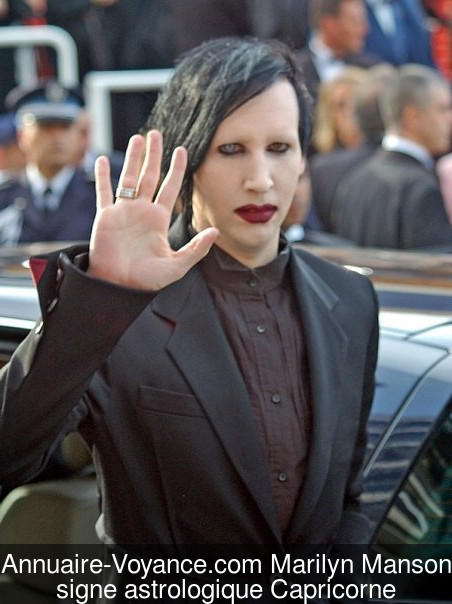 Marilyn Manson Capricorne
