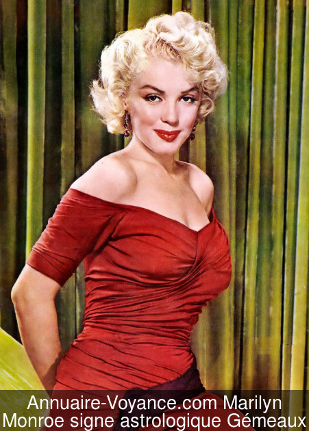 Marilyn Monroe Gémeaux
