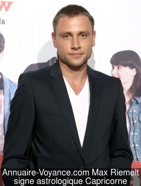 Max Riemelt Capricorne