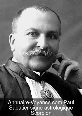 Paul Sabatier Thème Astral Paul Sabatier Carte du ciel né le dimanche