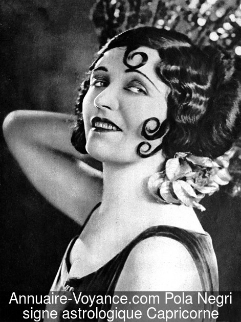 Pola Negri Capricorne