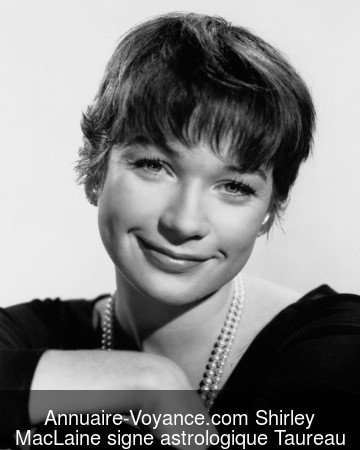 Shirley MacLaine Taureau