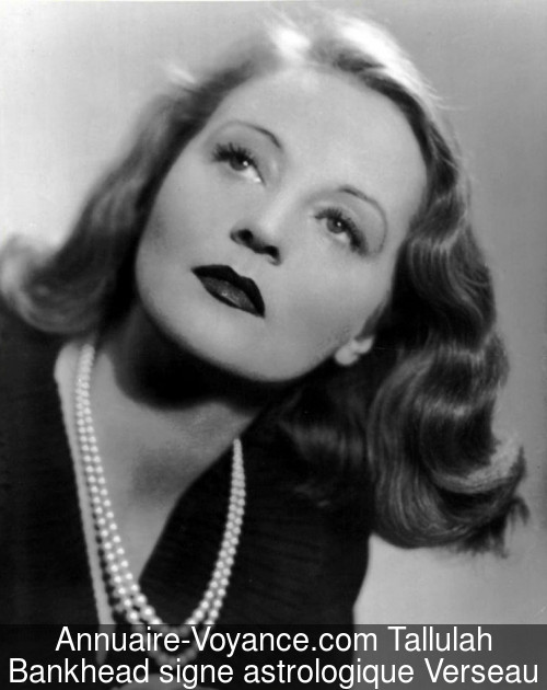 Tallulah Bankhead Verseau