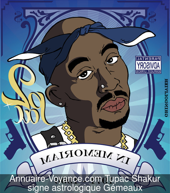 Tupac Shakur Gémeaux