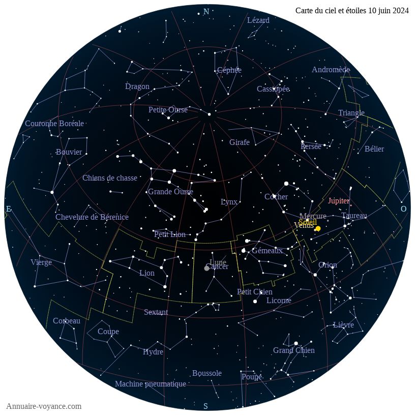 carte du ciel 10-juin