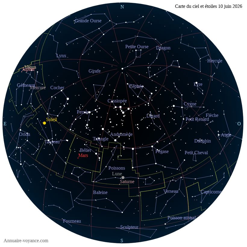 carte étoiles 10-juin carte du ciel 10-juin