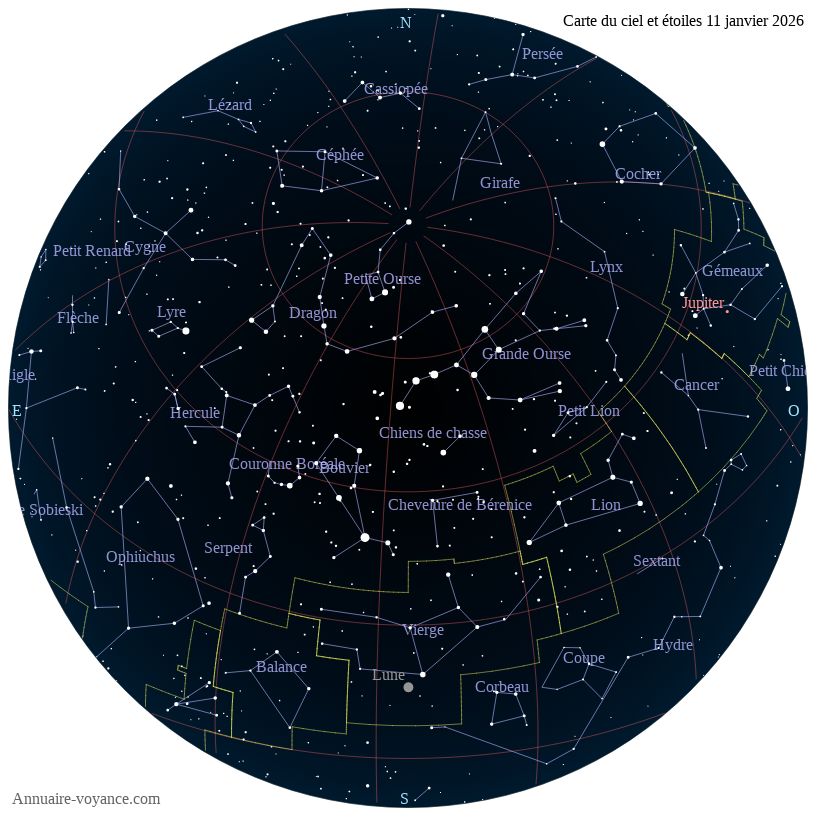 carte ciel 11-1-2026