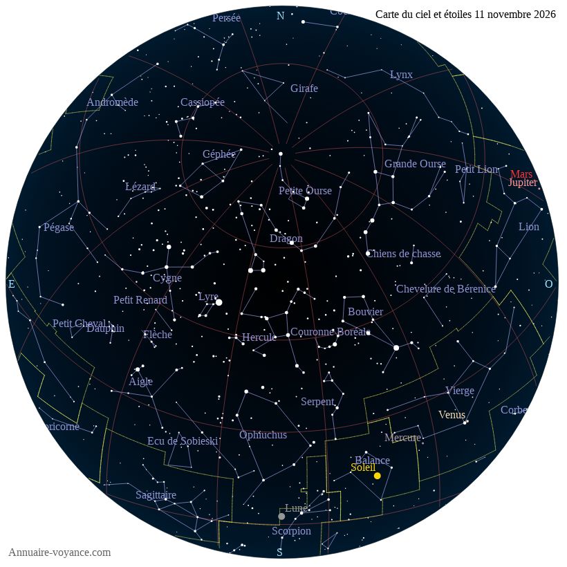 carte ciel 11-11-2026
