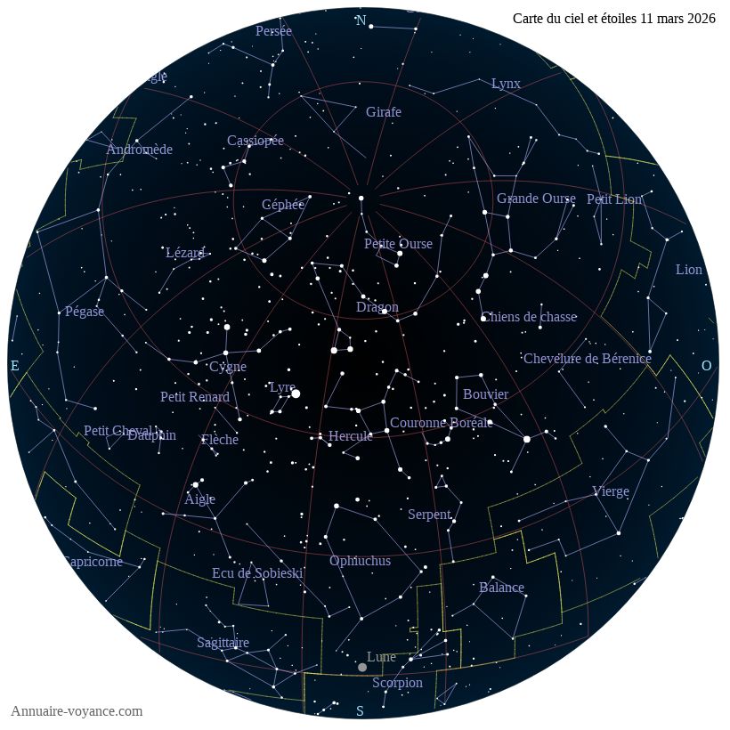 carte ciel 11-3-2026