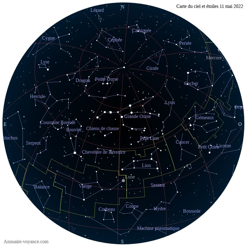 carte étoiles 11-mai carte du ciel 11-mai