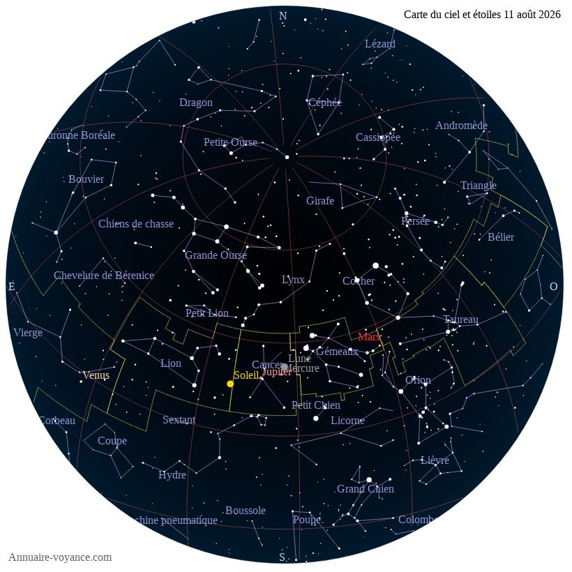 carte ciel 11-8-2026