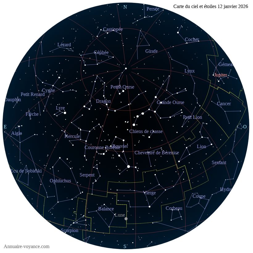 carte ciel 12-1-2026