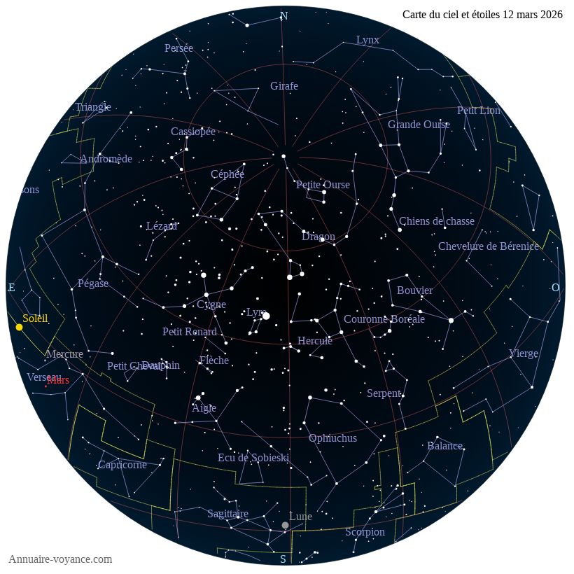 carte ciel 12-3-2026