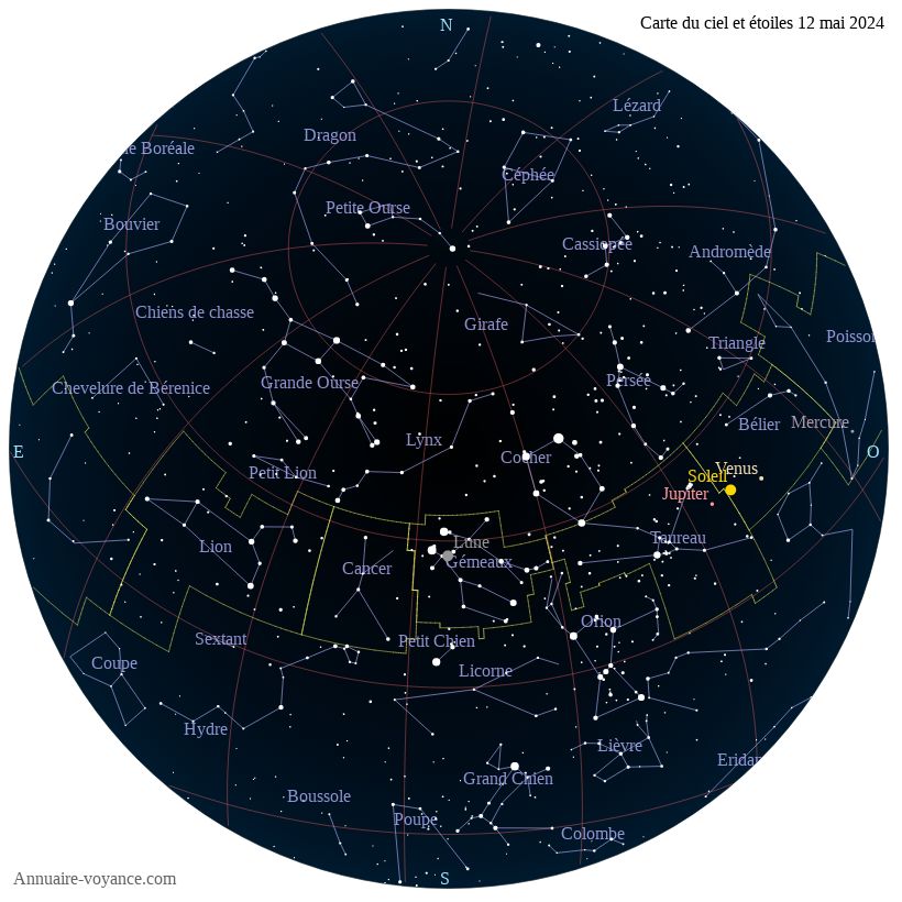 carte du ciel 12-mai