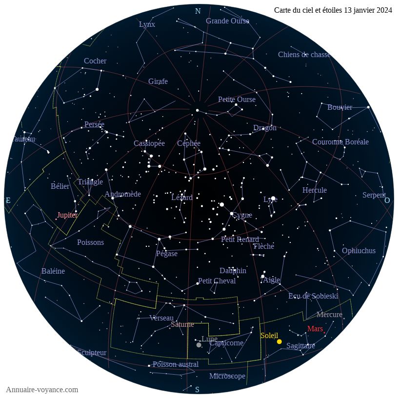 carte ciel 13-1-2024