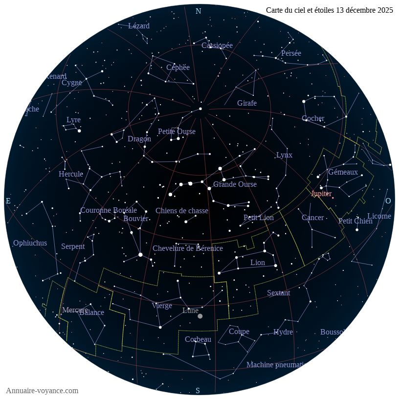 carte ciel 13-12-2025