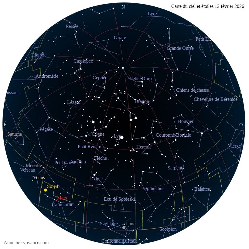 carte ciel 13-2-2026