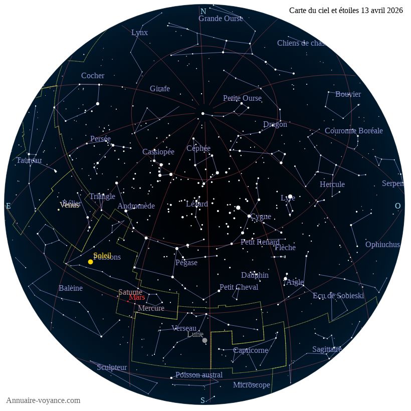 carte ciel 13-4-2026