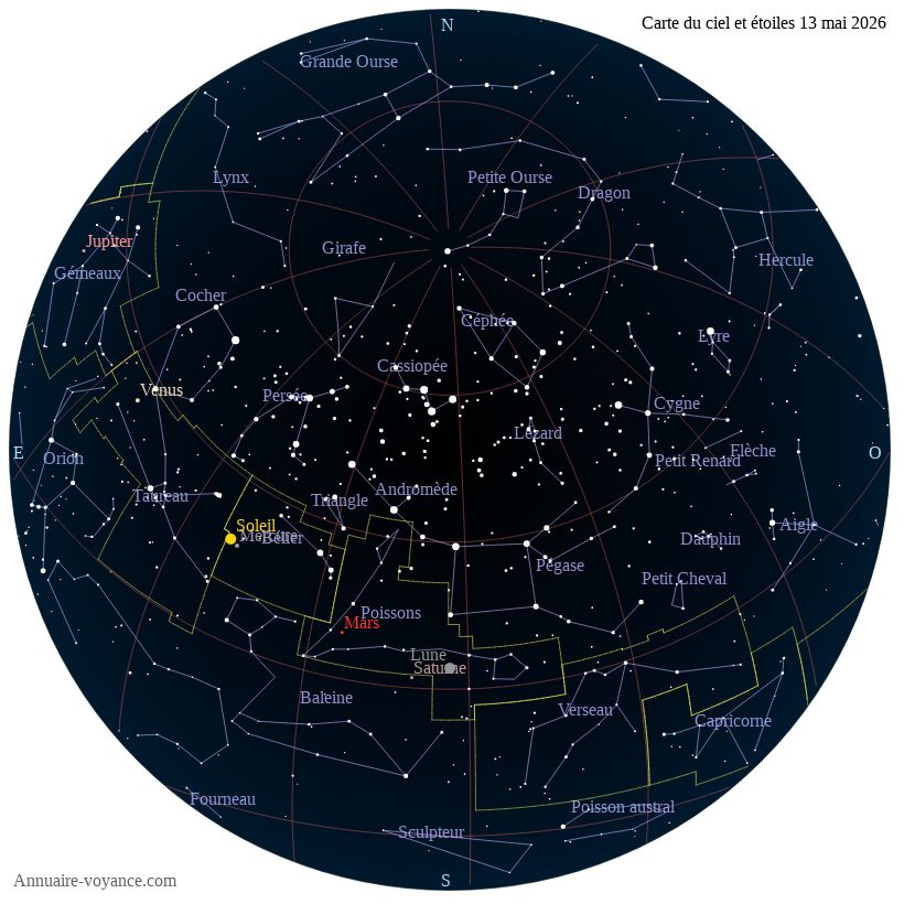 carte ciel 13-5-2026